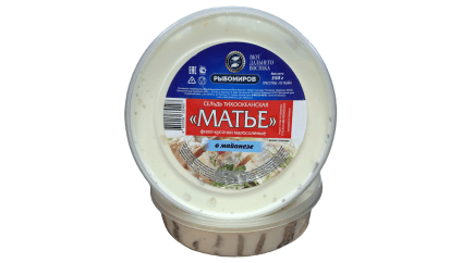 Сельдь Матье в майонезной заливке