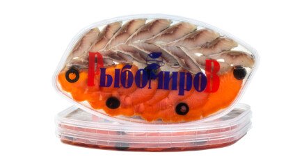 Ассорти рыбное (нерка, сельдь, маслины) в масле